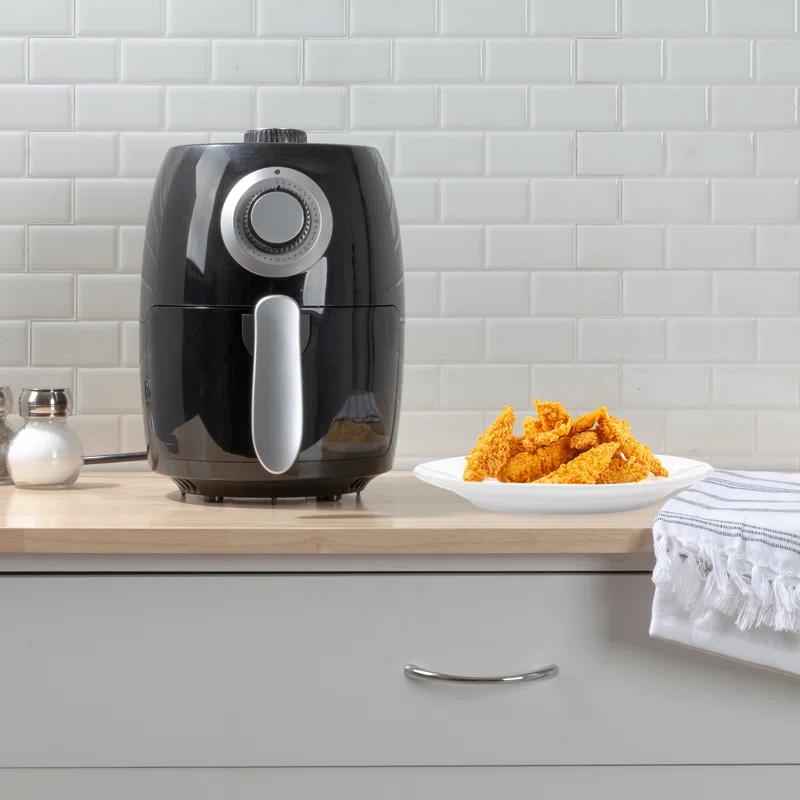 Classic Cuisine Air Fryer - 2.3-Quart Electric Fryer For Healthier Cooking - Compact Appliance With Nonstick Interior - Kitchen Gadgets By Classic Cuisine (Black)