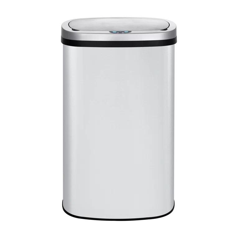 Innovaze Innovaze Stainless Steel 15.85 Gallon Oval Motion Sensor Trash Can