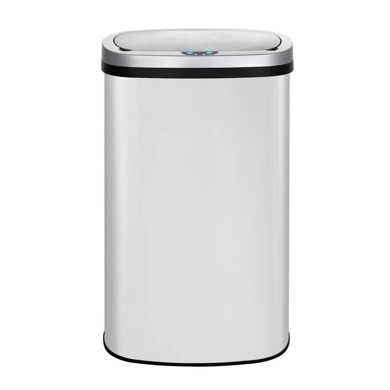 Innovaze Innovaze Stainless Steel 15.85 Gallon Oval Motion Sensor Trash Can