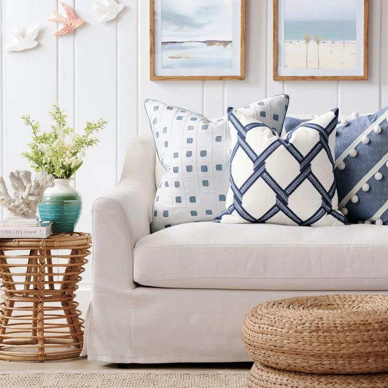 Eastern Accents Castaway Pom-poms Throw Pillow