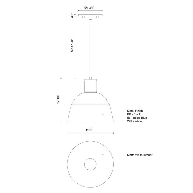 Irving 1 - Light Single Pendant