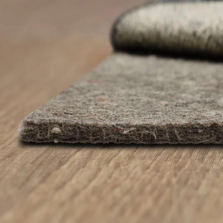 Karastan 2'x4' Scatter Reversible Pet Proof Rug Pad Gray: Skid-Resistant Rectangle Carpet Pad, Polyester, 24"x48"