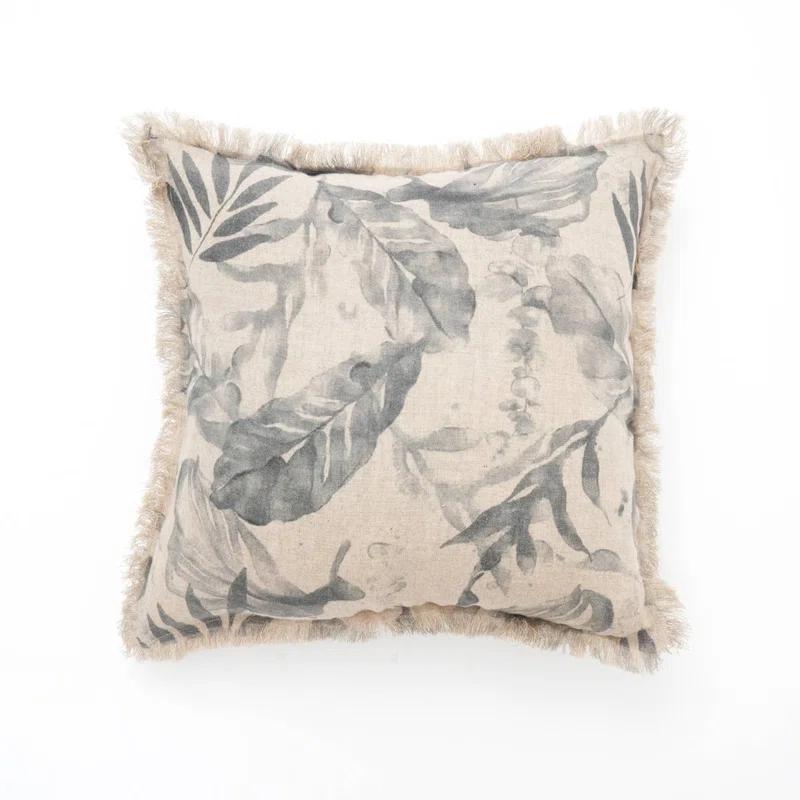 Abstract Linen Throw Pillow