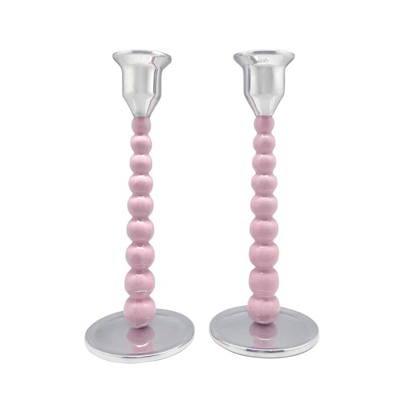 Mariposa Aluminum Tabletop Candlestick (Set of 2)