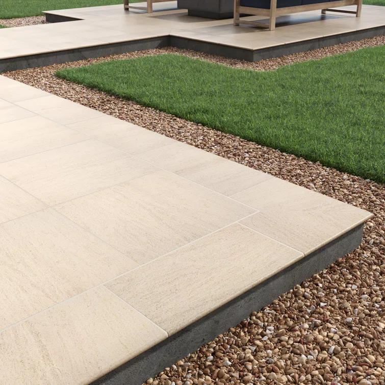 Ackland Westvale 24 in. x 24 in. x 0.79 in. Matte Porcelain Stone Look Paver (4 sq. ft./unit, 2 Pieces)