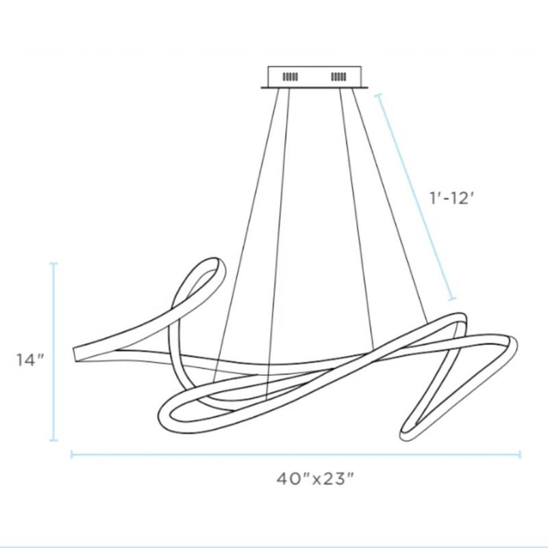 Finesse Décor Moscow Novelty LED Chandelier with Smart Dimmer Included