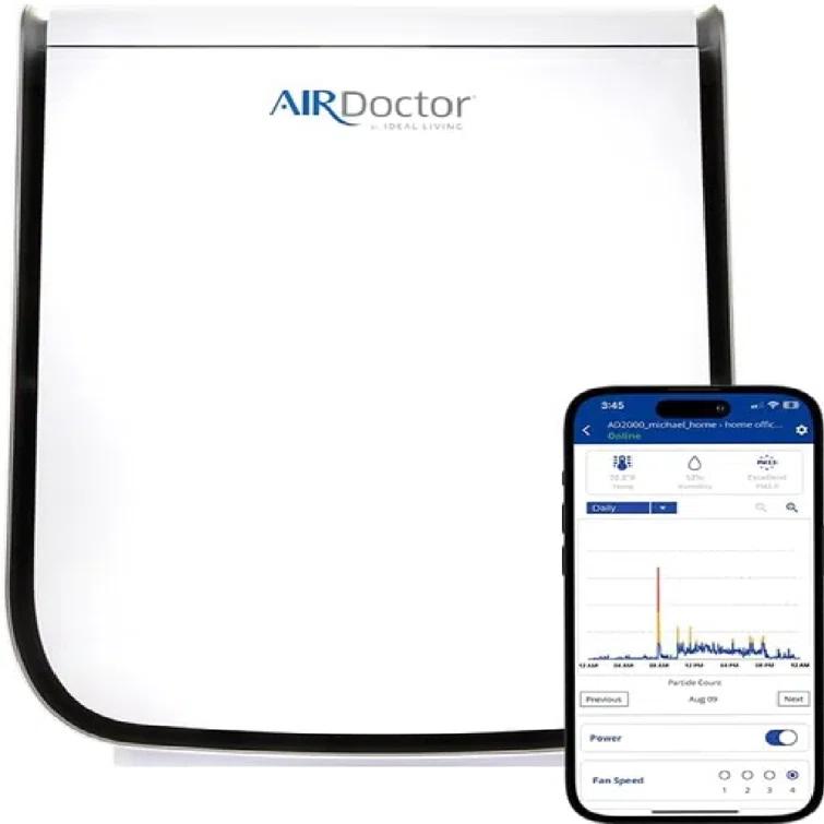 Air Doctor AIRDOCTOR 2000i Smart Purifier Small & Medium rooms 3-Stage Filtration Pre-Filter UltraHEPA Carbon
