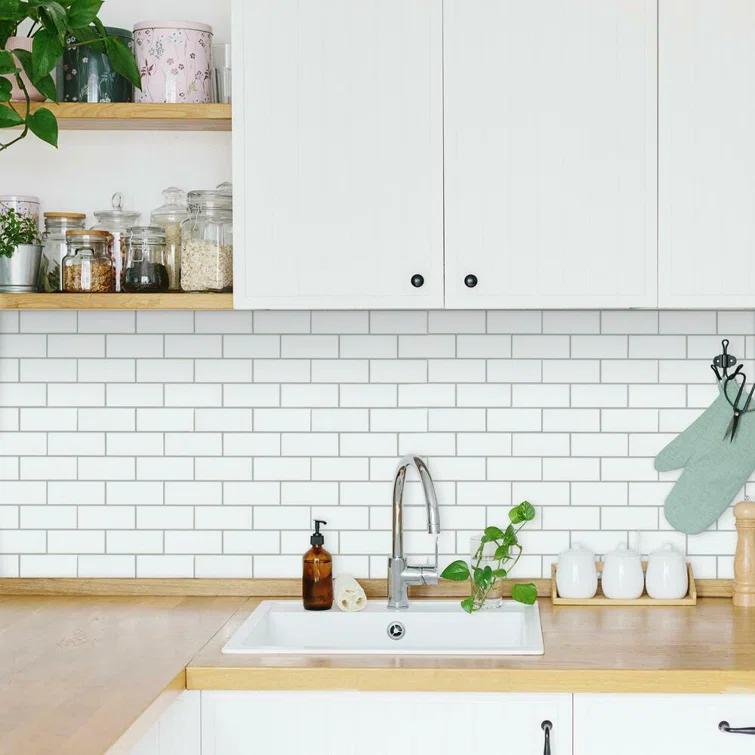 Room Mates 10.5'' W x 10.5'' L Polyvinyl Chloride (PVC) Peel and Stick Field Tile