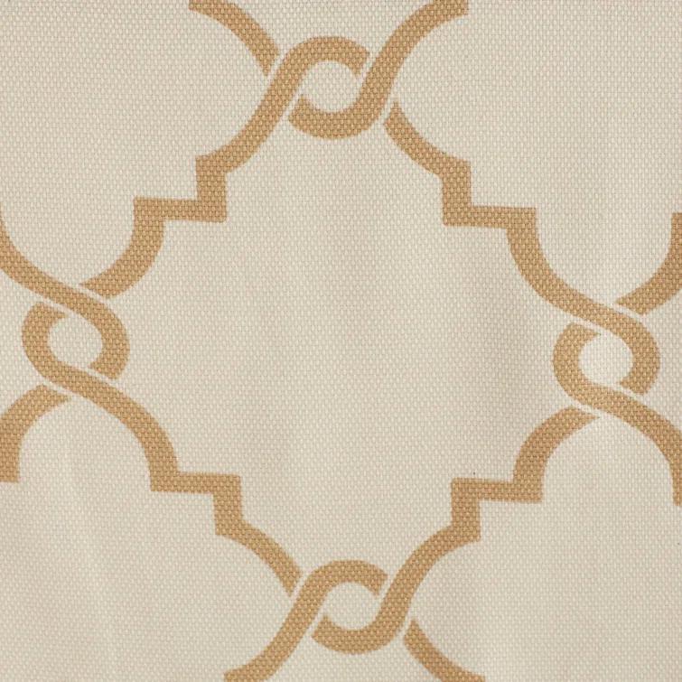 Madison Park Saratoga Fretwork Print Grommet Top Single Window Valance