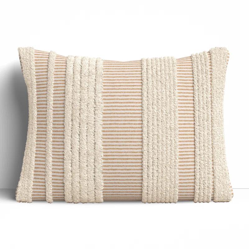 Horace Striped Cotton Throw Pillow