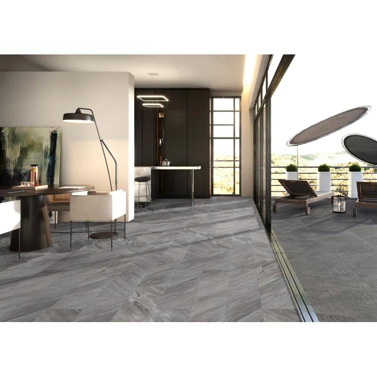 Ackland Ardena 4 in. x 24 in. Polished Porcelain Bullnose Tile Trim