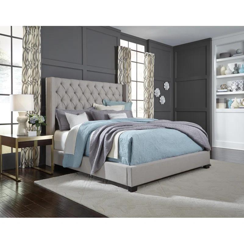 Greyleigh™ Abeyta Upholstered Wingback Bed