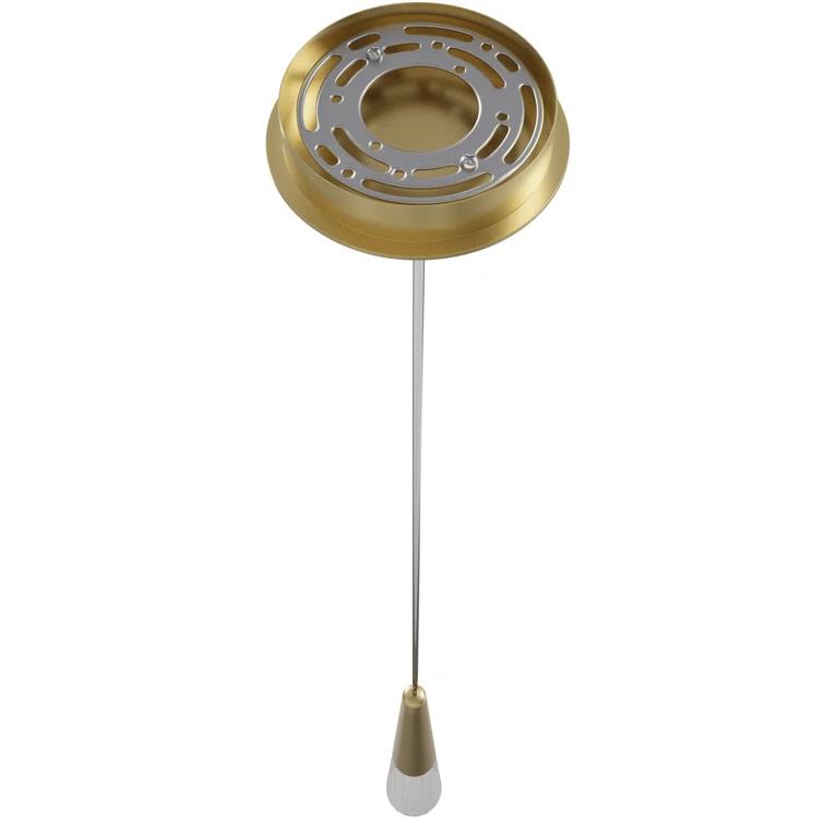 Brushed Brass and Crystal Mini Pendant Light