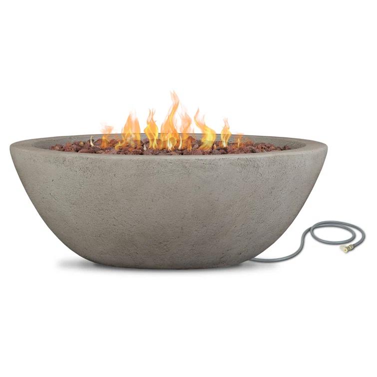Fernanda Fire Bowl - Gray / Round