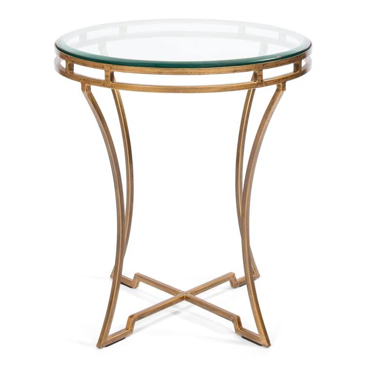 Sarreid Ltd Glass Top End Table