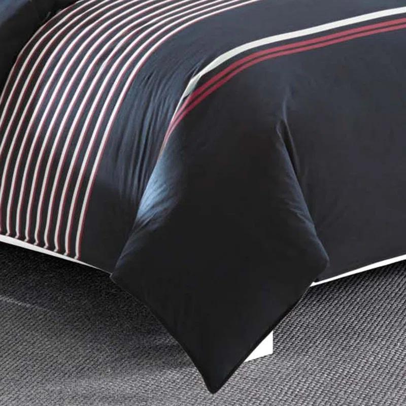 Nautica Mineola Cotton Navy Comforter Set