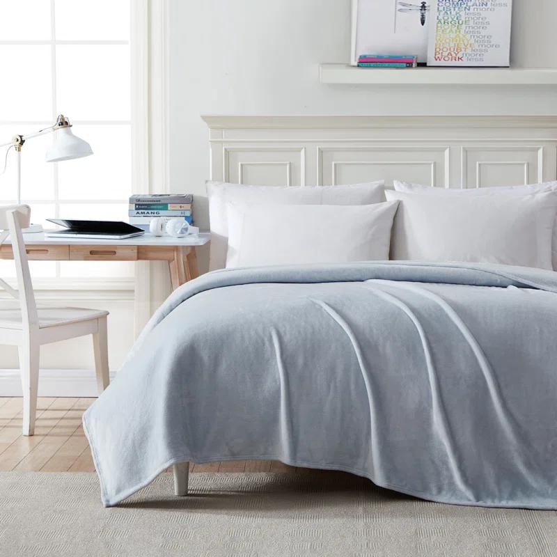 Poppy & Fritz Solid Ultra Soft Plush Pink Blanket