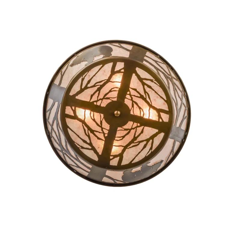 Meyda Lighting Mica Semi Flush Mount