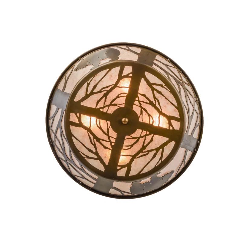 Meyda Lighting Mica Semi Flush Mount