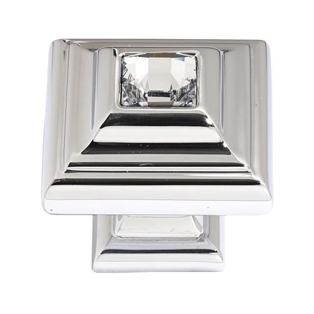 Alno Inc Swarovski Crystal 1 1/4" Length Square Knob