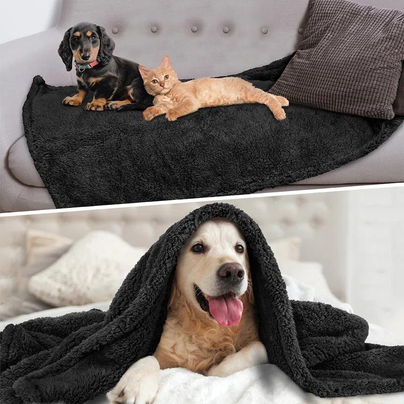 PetAmi Sherpa Fleece Pet Blanket