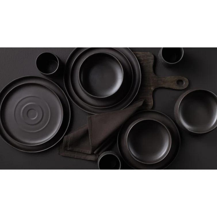 Shosai Stone by Mercer Project Shosai 16-Piece Dinnerware Set Stoneware