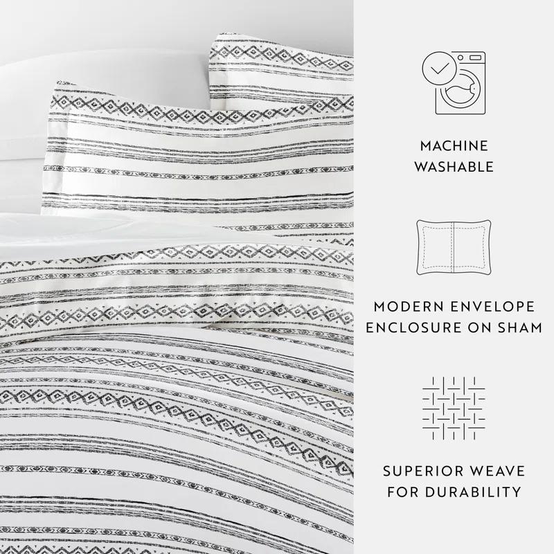 Becky Cameron Geo Threads Pattern Duvet Cover Set