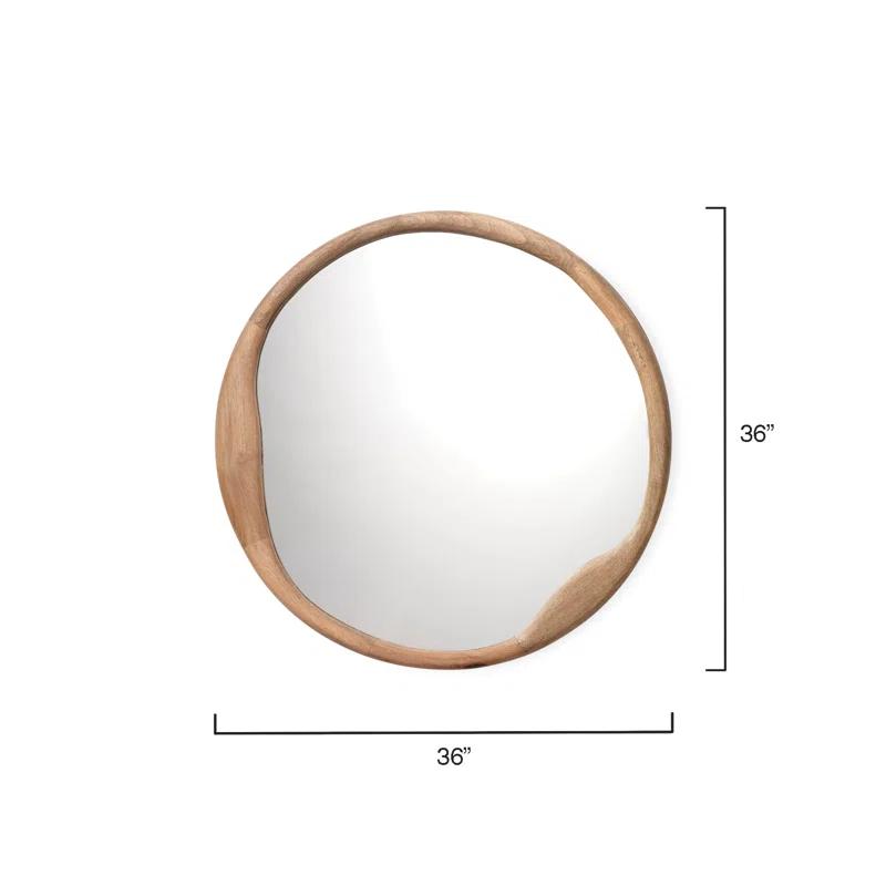 Doreen Round Mirror - Natural