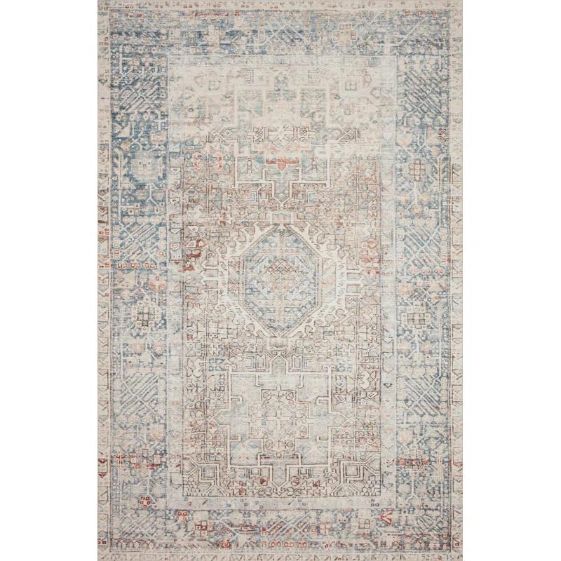 Chris Loves Julia x Loloi Jules Oriental Natural/Ocean Area Rug