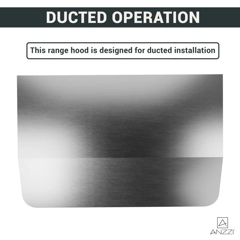 30" Stainless Steel Under Cabinet Range Hood With Washable Baffle Filter And LED Lights For Ducted Kitchen Over Stove Vent