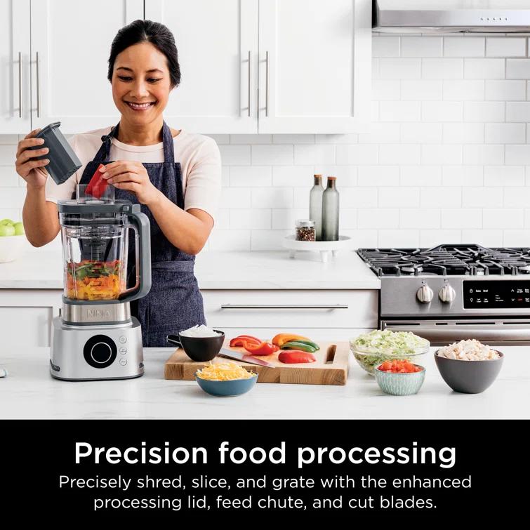Ninja Ninja Blender and Food Processor System, Power Blenders For-Kitchen and Personal Size, Smoothie Maker, 6 Functions, 72-oz. Glass Pitcher and To-Go Cups