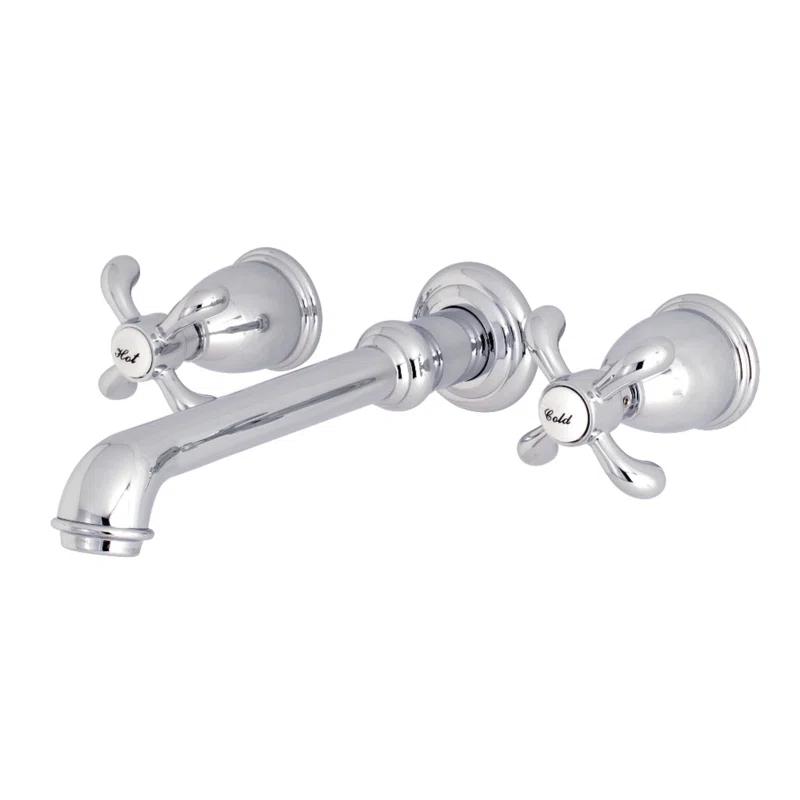 Kingston Brass KS7021TX Kingston Brass French Country Two-Handle 3-Hole Wall Mount Roman Tub Faucet