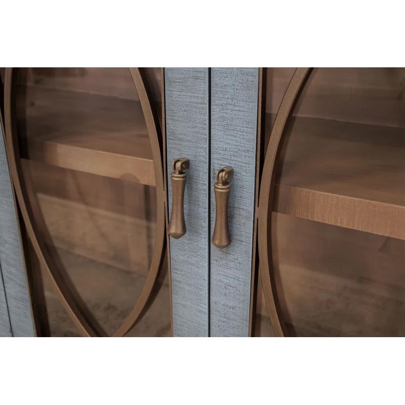 International Furniture Direct Marlin 77'' Solid Wood Sideboard