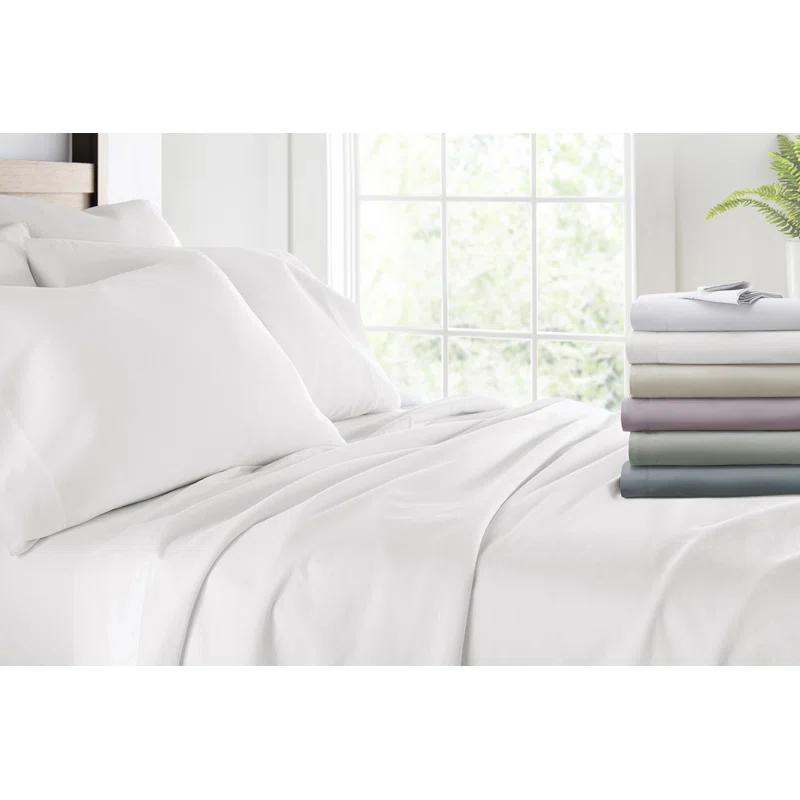 Sateen Long-Staple Cotton Deep Pocket Sheet Set
