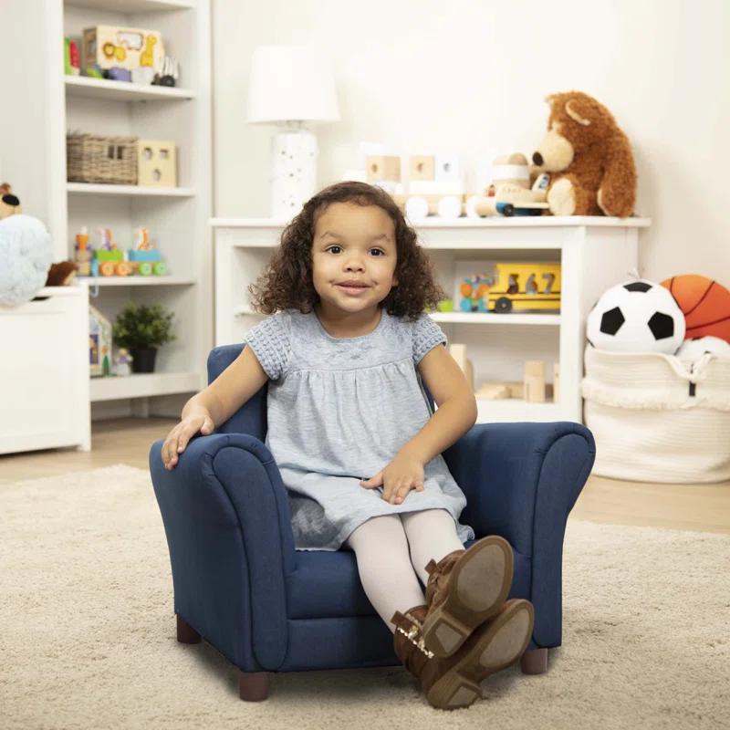 Kids 7.5'' Club Chair Chair and Ottoman