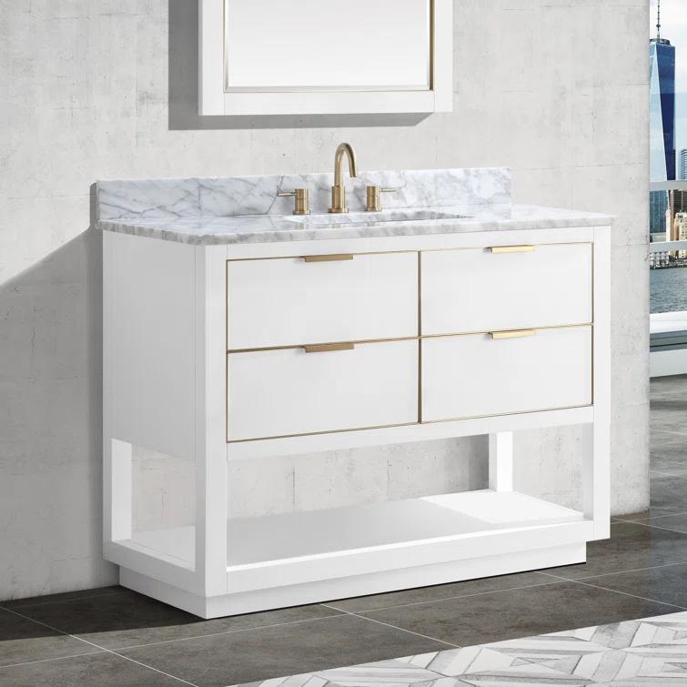 Avanity Allie-V42 Allie 42" Single Free Standing Wood Vanity Cabinet Only - Gold