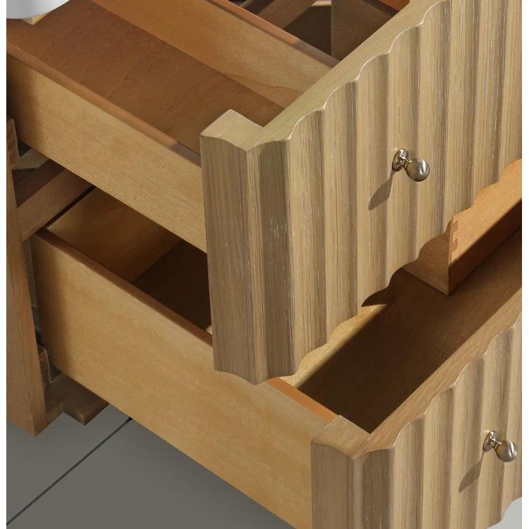 Ari Kitchen & Bath La Jolla 36" Single Floating Bathroom Vanity With Engineered Quartz Top