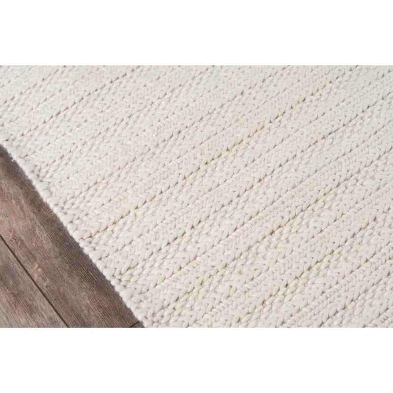 Kells Striped Handmade Ivory Area Rug