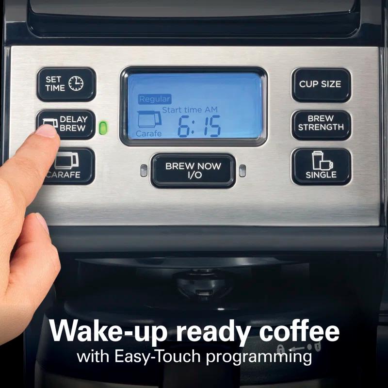 Hamilton Beach® FlexBrew® Trio 2-Way Coffee Maker, Single Serve & Full 12-Cup Pot, Compatible with K-Cup Pods or Grounds
