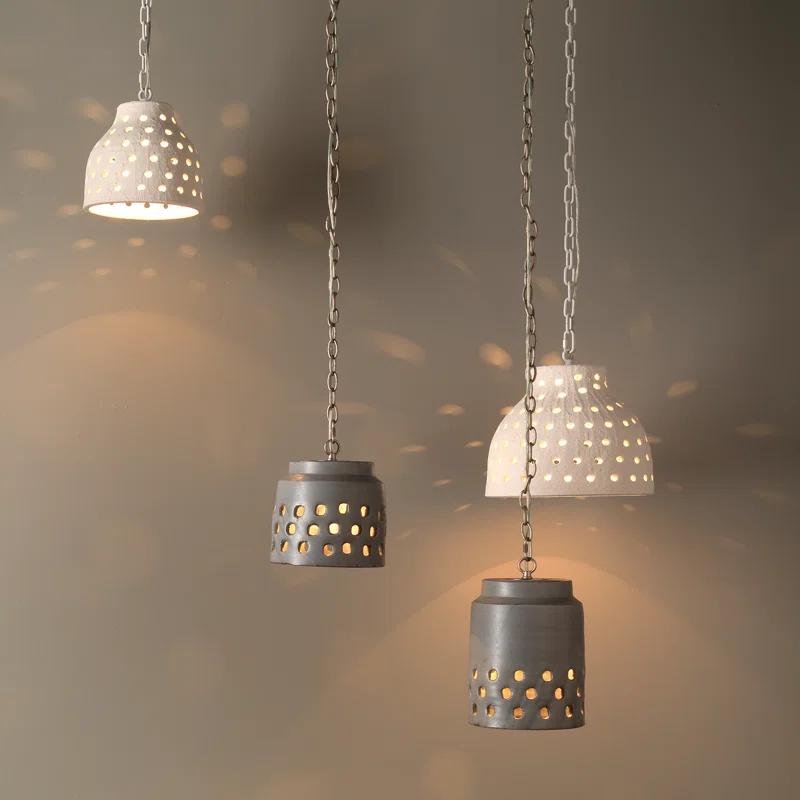 Pristina Single Light Ceramic Dimmable Pendant