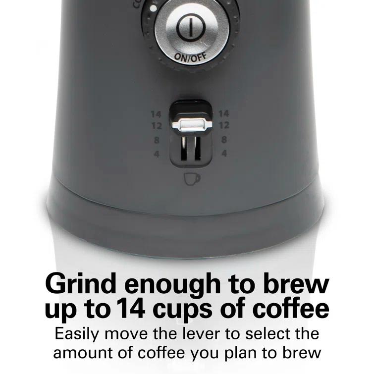 Hamilton Beach Hamilton Beach® Custom Grind™ Electric Coffee Grinder with Removable Stainless Steel Chamber and Adjustable Grind Control
