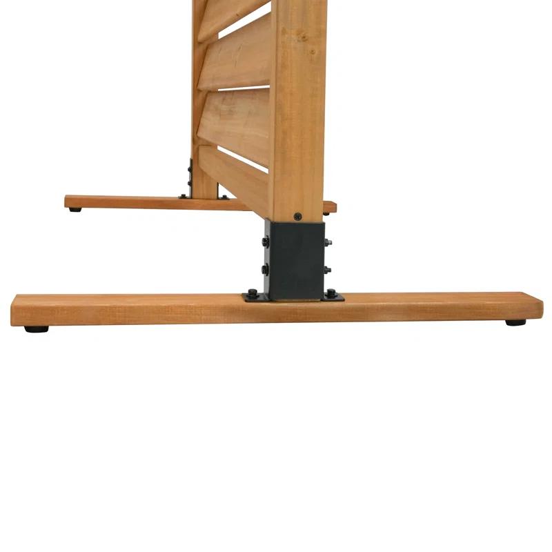 Enclo 6.1ft H x 3.1ft W (1 Panel) Freestanding or Surface Mounted Enclo Sierra Privacy Screen, Wood Fence Screen, Outdoor or Indoor Decorative Privacy Panel, Great for Balcony, Patio, Deck, EC18031