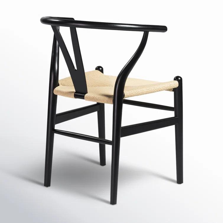 Cylia Dining Chair (Set of 2) - Black and Natural