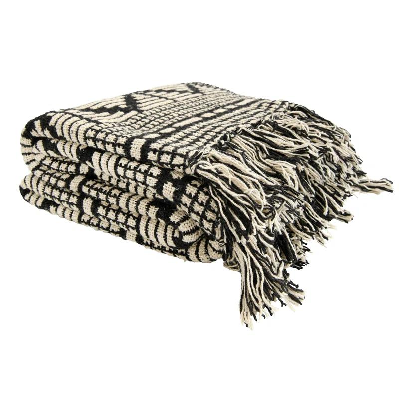 Bloomingville Hand Woven Throw Blanket