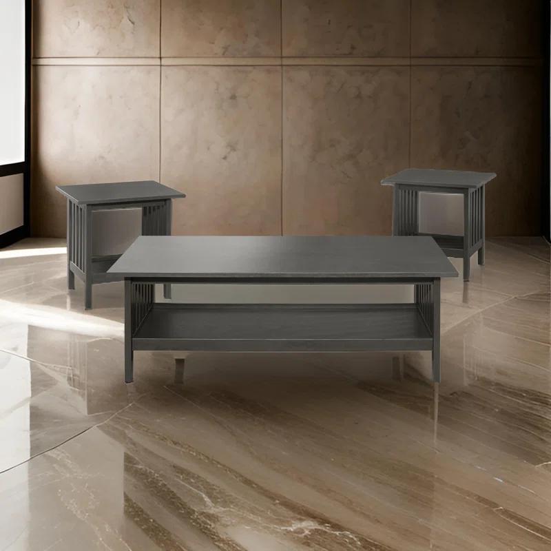 Benjara Wiston 3 - Piece Living Room Table Set