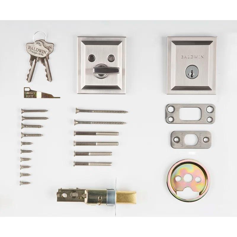 Baldwin 380SLB15SMTCPRCAL Torrey Pines 380 Rectangular Low Profile Single Cylinder Deadbolt with SmartKey
