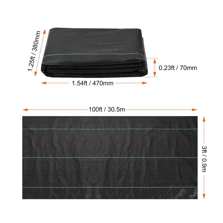 VEVOR VEVOR Landscape Fabric Garden Weed Barrier Driveway Fabric