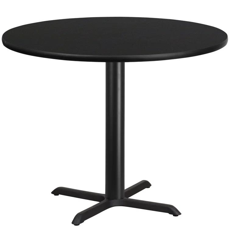 Flash Furniture Carrus Round Laminate Table Top with Height Table Base