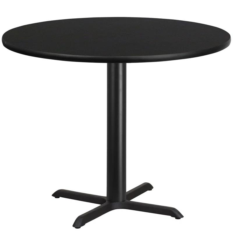 Flash Furniture Carrus Round Laminate Table Top with Height Table Base
