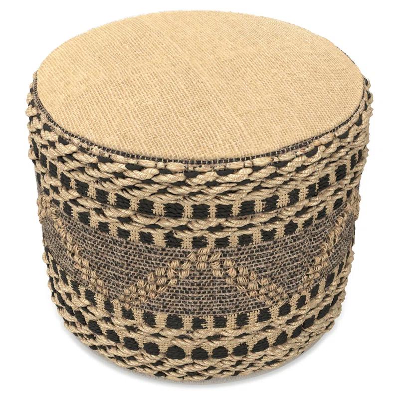 Simpli Home Stella Upholstered Pouf